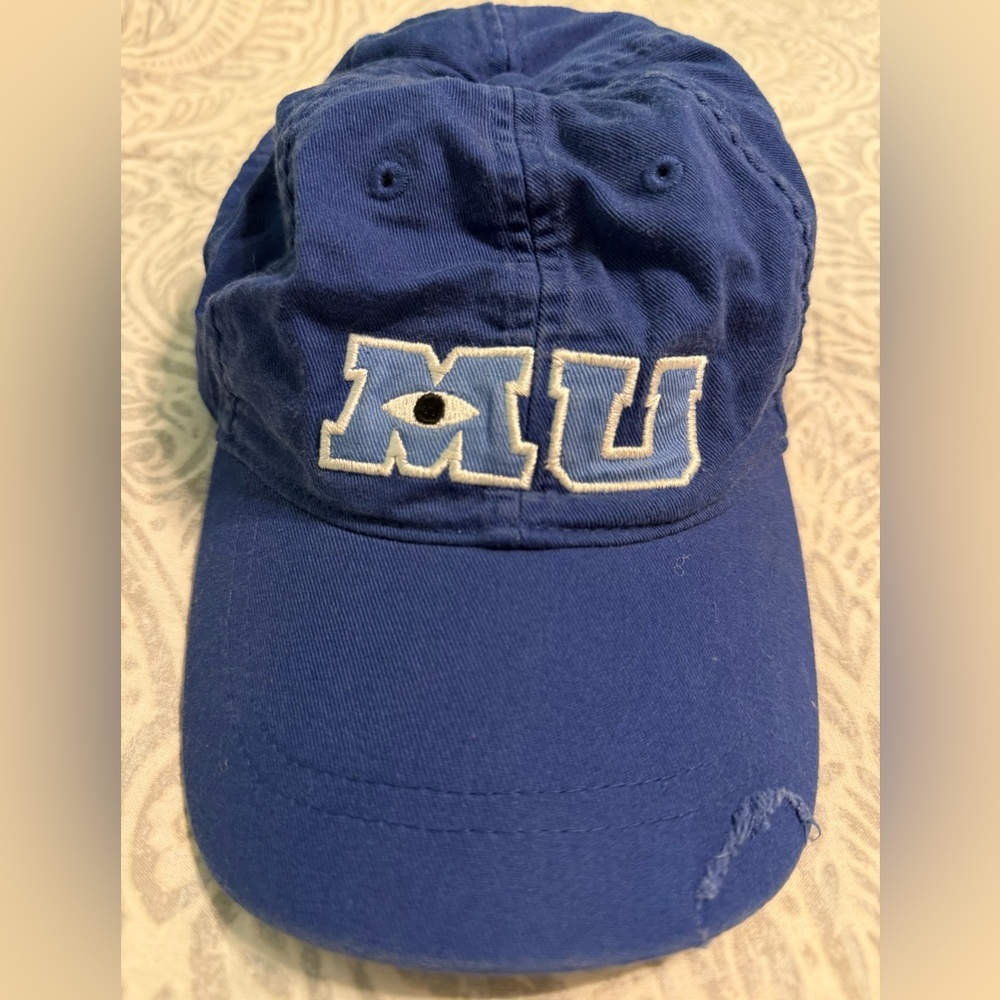 Disney Parks Pixar Monsters University Blue Ball Cap